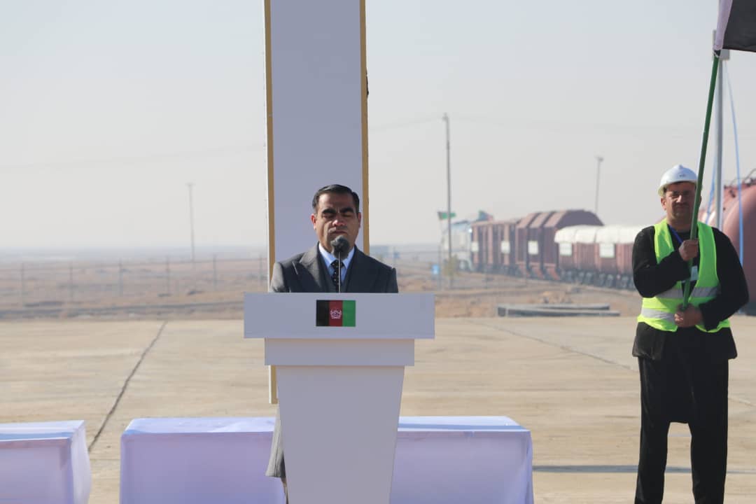 مراسم افتتاح خط آهن آقینه- اندخوی به روایت تصویر!
