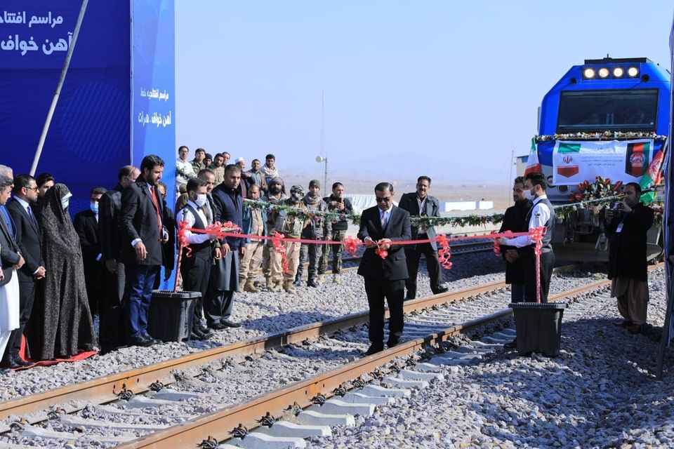 افتتاح خط آهن خواف- هرات